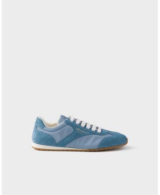  Women's Re-Nylon And Suede Laced Sneakers
