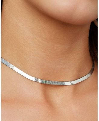 Sterling Silver Mirage Herringbone Necklace