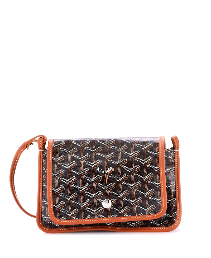 Pre-owned Pre-owned Goyard Goyard Plumet Clutch Wallet Coated Canvas In Brown