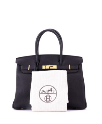 Birkin 30 Handbag Black Togo with Gold Hardware