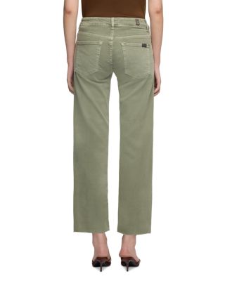 Calie Ankle Straight Jeans in Army