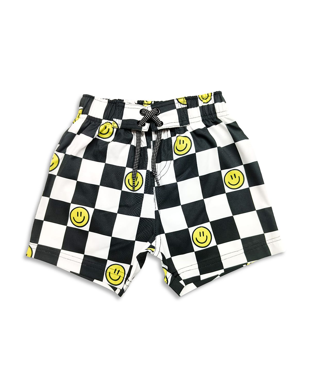 Mish Mish Boys' Check Smile Board Shorts - Little Kid