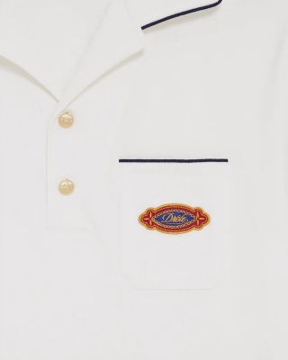 Logo Patch Polo Shirt