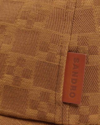 Cross Pattern Denim Cap