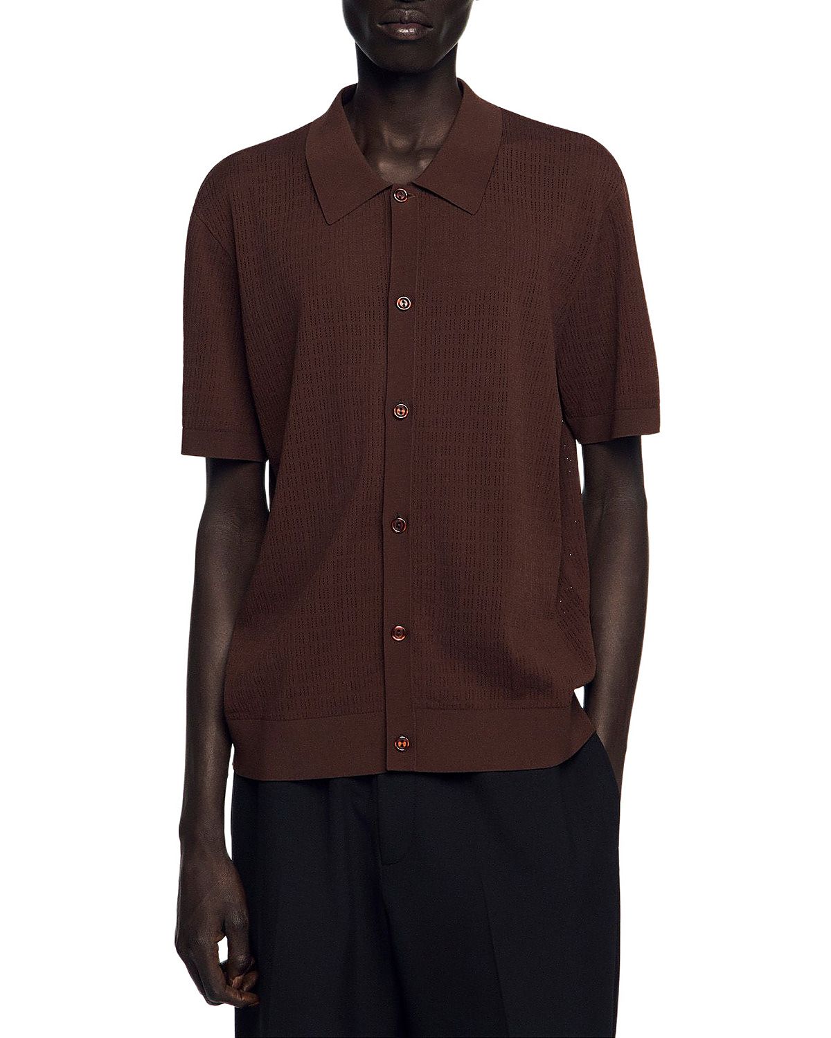 Sandro Openwork Shirt