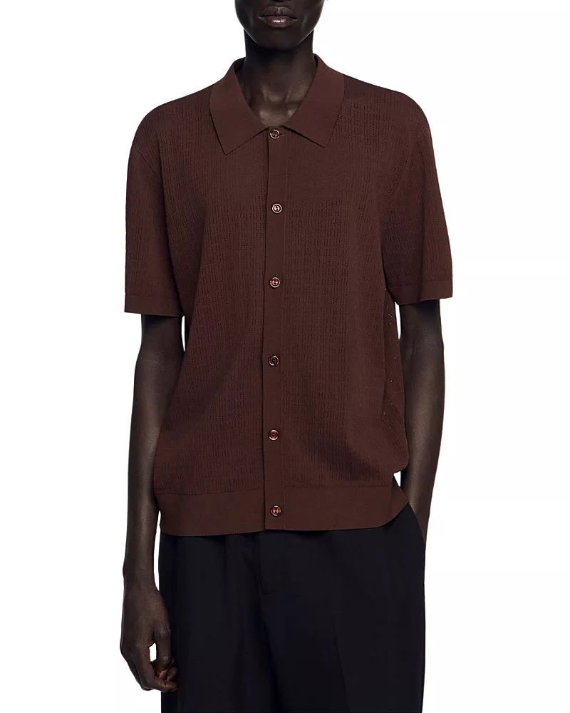 Sandro Openwork Shirt