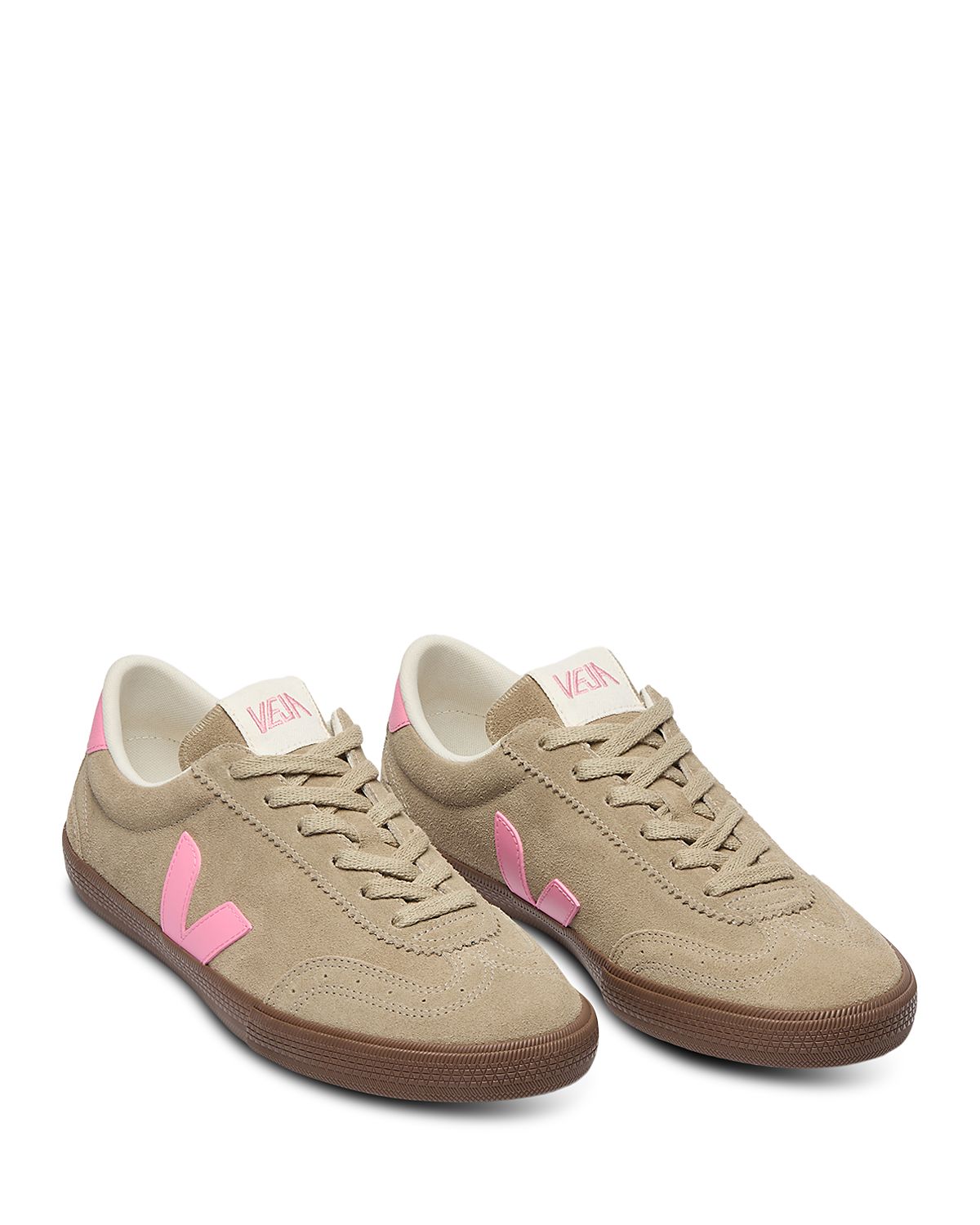 Veja Women's Volley Suede Taupe Malibu Bark Sneakers