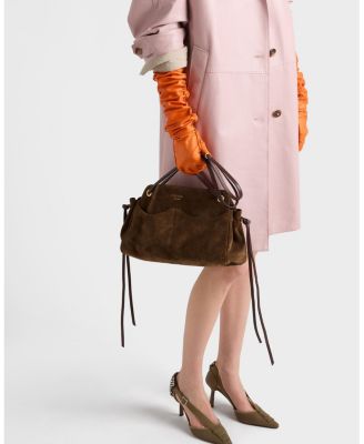  Carry Large Suede Tote Bag