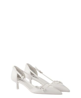  Women's Open-Side Leather Pumps