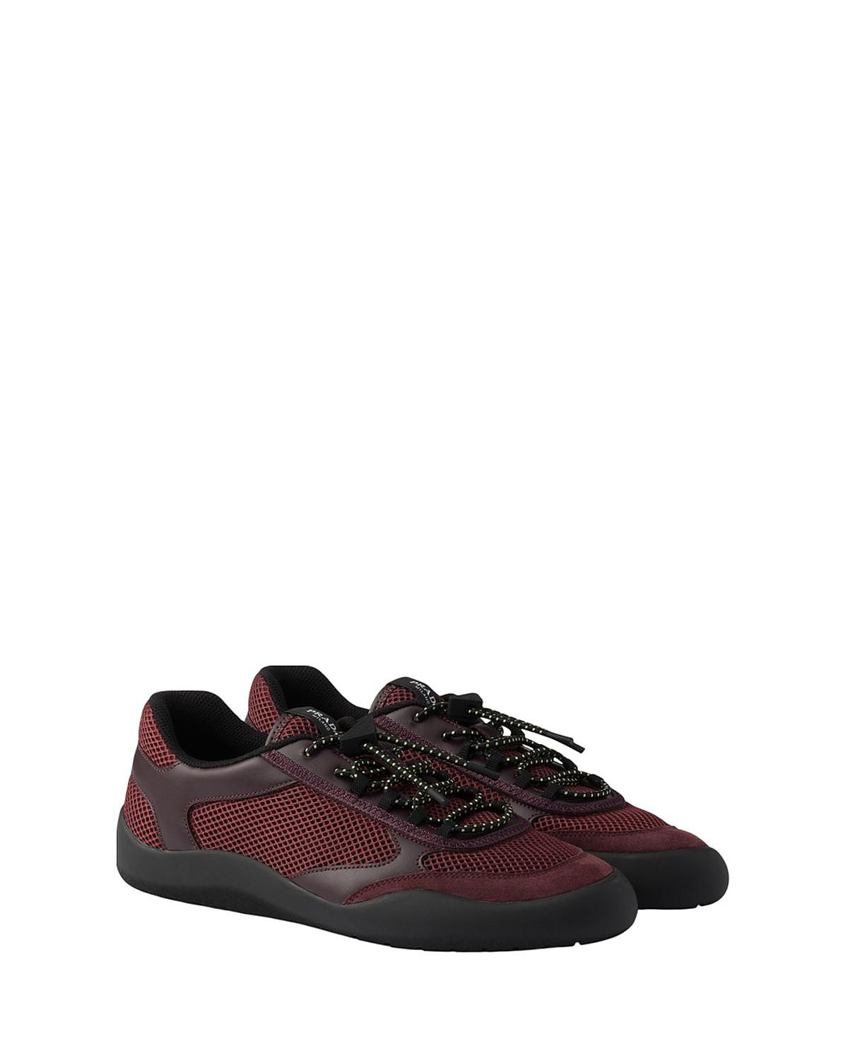 Prada Women's Speedrock Mesh Fabric Sneakers