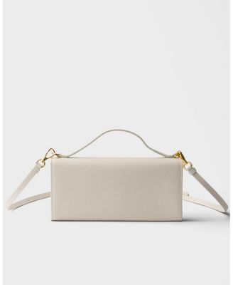  Saffiano Leather Wallet With Shoulder Strap