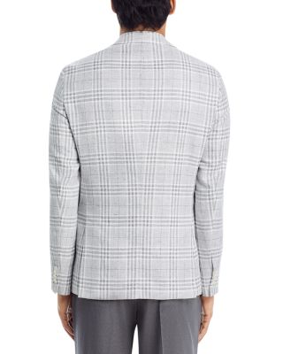Hutson Linen & Cotton Plaid Slim Fit Sport Coat