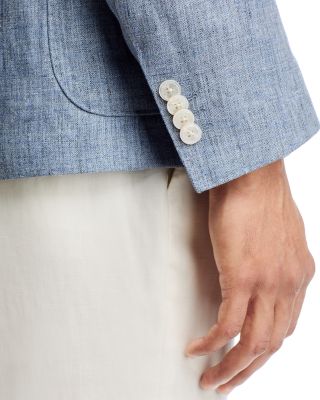 Hanry Linen Hopsack Unstructured Slim Fit Sport Coat