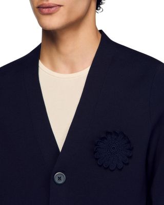 Crochet Flower Cardigan Sweater