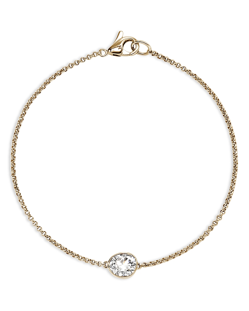 John Hardy 14k Yellow Gold Lovestruck Lab Grown Diamond Bezel Chain Bracelet