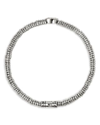 Sterling Silver JH Lovestruck™ Lab Grown Diamond Solitaire Heishi Bead Bracelet