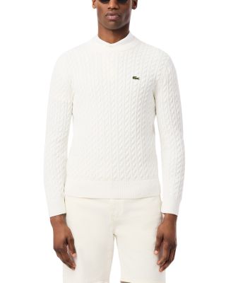 Lacoste Cable Knit Cotton Sweater