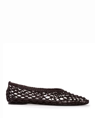 Women's Sonia Woven Leather Ballerina Flats
