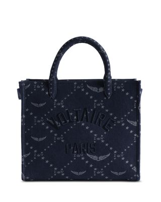 Angel ZV Monogram Denim Tote