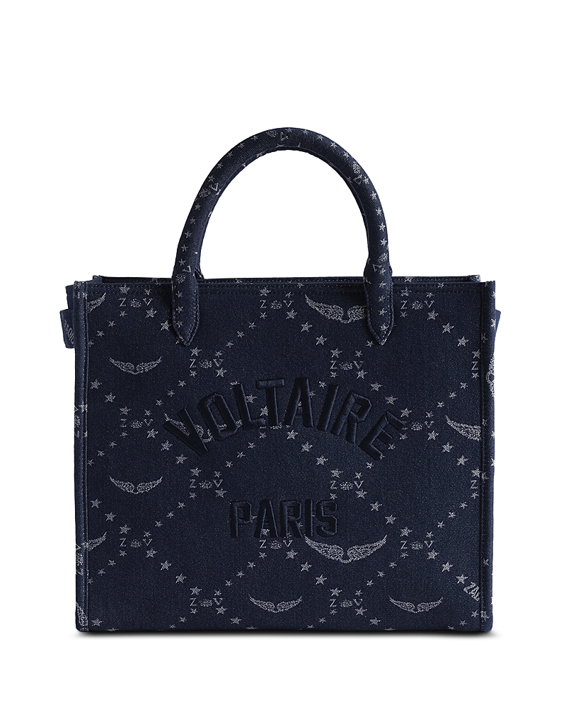 Zadig & Voltaire Angel Zv Monogram Denim Tote