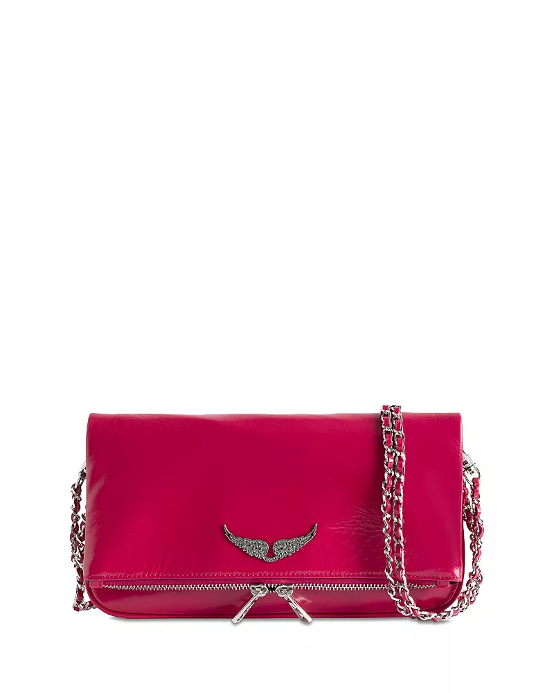 Zadig & Voltaire Rock Vintage Patent Leather Clutch