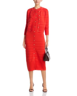 Alessandra Button Front Midi Dress