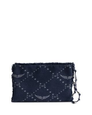 Angel ZV Monogram Denim Pouch
