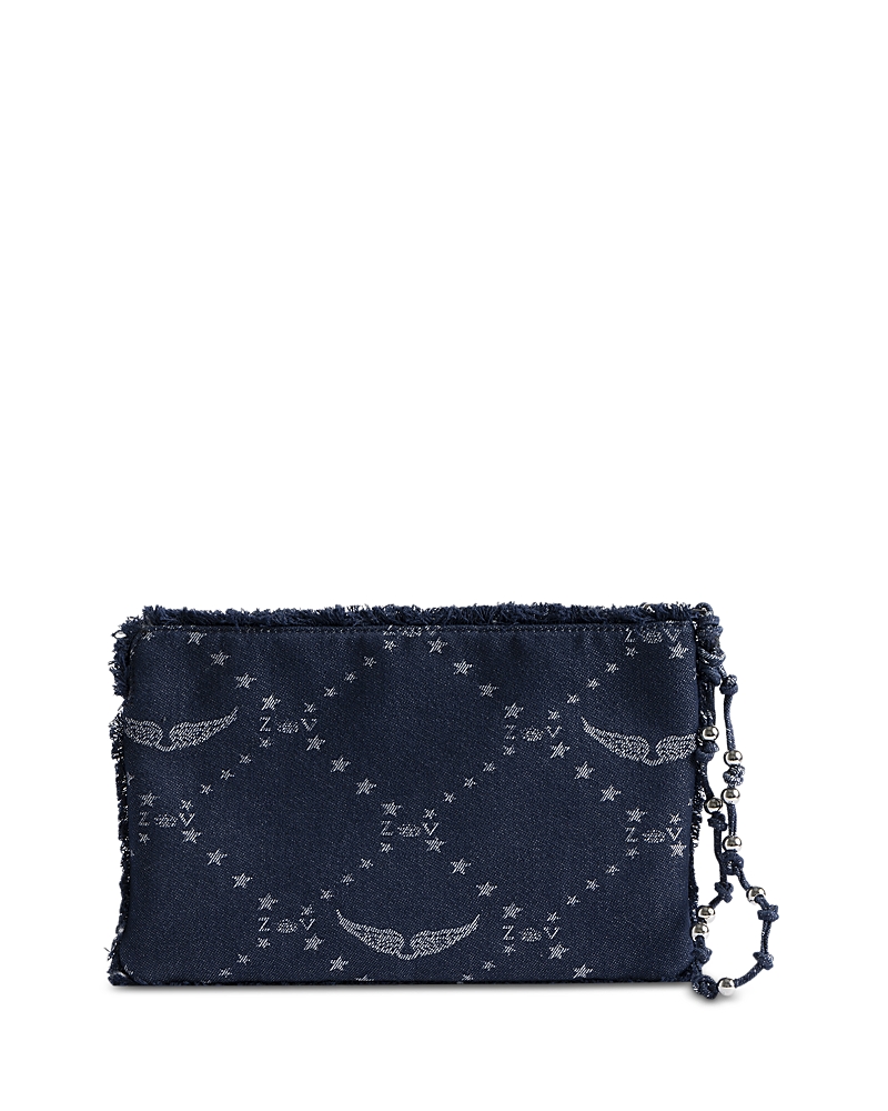 Zadig & Voltaire Angel Zv Monogram Denim Pouch