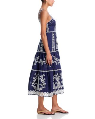 Sweetheart Neck Midi Dress