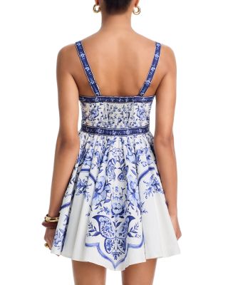 Porcelain Garden Mini Dress