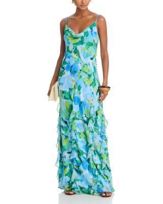 Abstract Print Gown - Exclusive