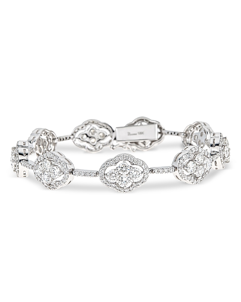 Piranesi 18K White Gold Diamond Maison Bracelet