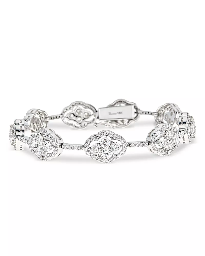 Piranesi 18K White Gold Diamond Maison Bracelet