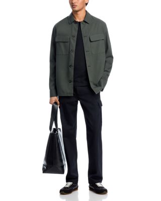 Ice Cotton Crepe Twill Pocket Overshirt