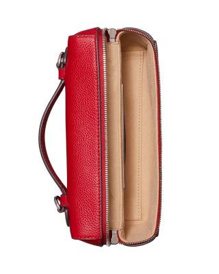 Slim Leather Top Handle Bag