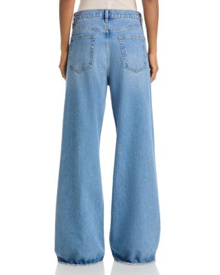 The Loose High Rise Low Slung Wide Leg Jeans in Sundrop
