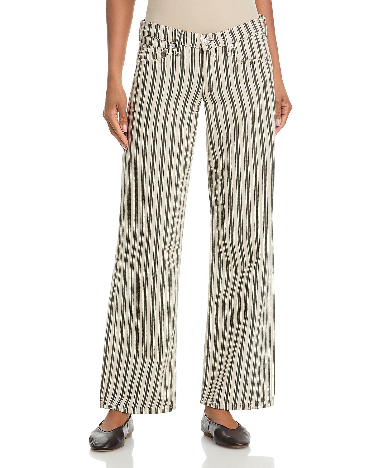 rag & bone Mid Rise Straight Jeans