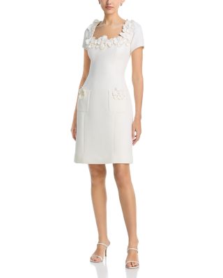 Crepe 3D Flower Dress