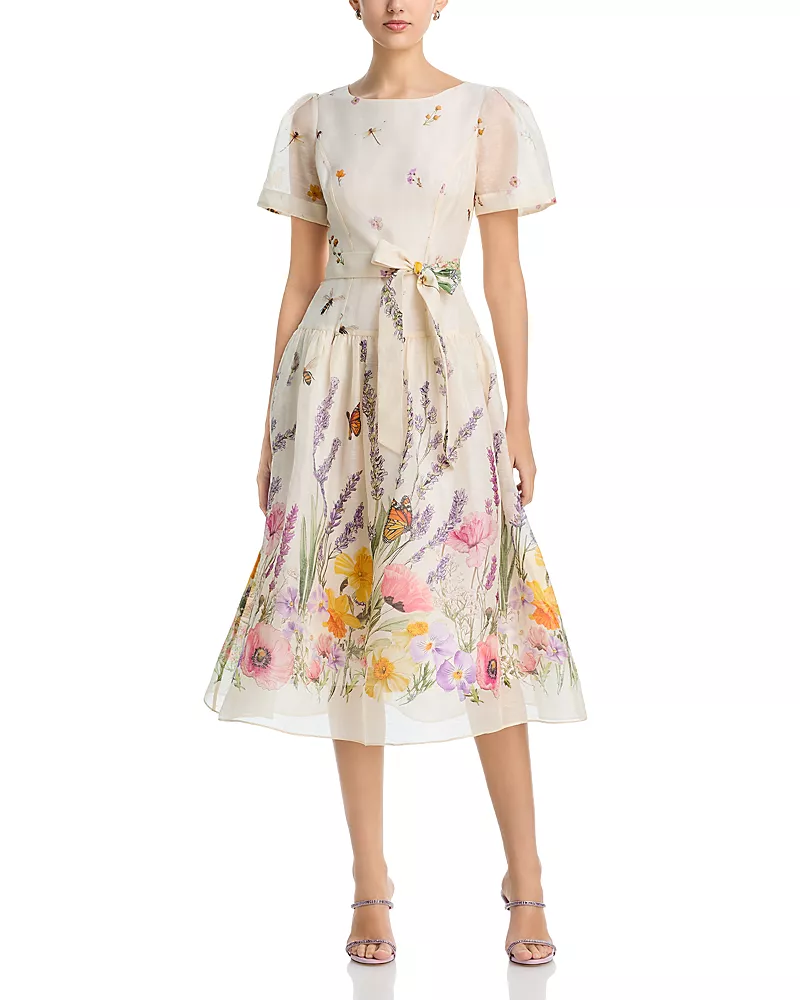 Teri Jon by Rickie Freeman Drop Waist Dress