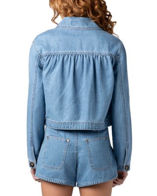 Finish Line Cropped Denim Jacket