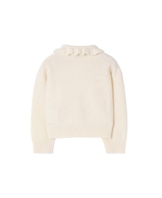 Girls' Check Pocket Cotton Wool Cardigan - Baby, Little Kid