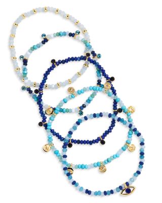 Indya Evil Eye Layered Bracelet Set