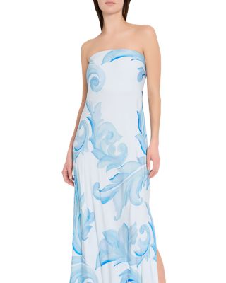 Vera Satin Floral Maxi Dress