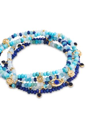 Indya Evil Eye Layered Bracelet Set