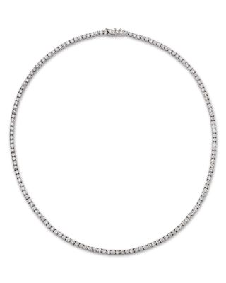 Luxe Collection Certified Diamond Tennis Necklace in 14K Gold, 10.0 tcw