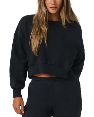 Vuori Restore Mini Crewneck Sweatshirt In Black