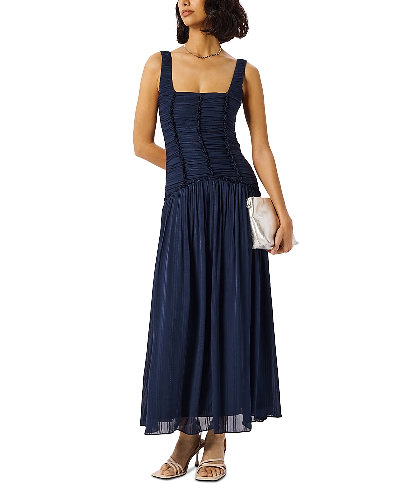 Whistles Shirred Bodice Dress - Exclusive