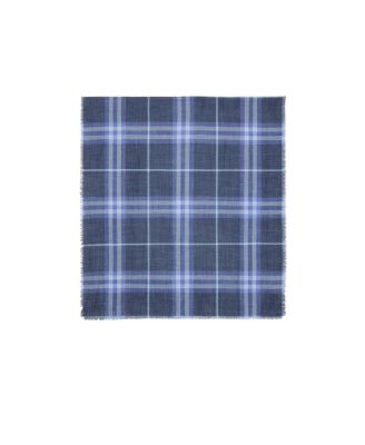  Reversible Check Wool Silk Scarf