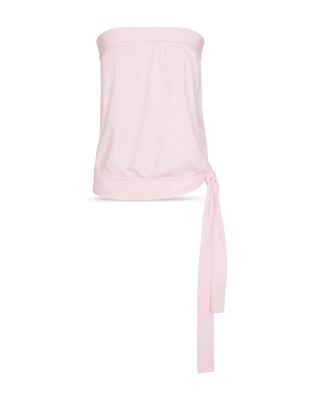 Cotton Jersey Side Tie Tube Top