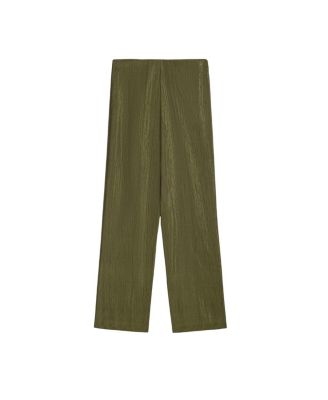 Straight-Leg Tailored Pants